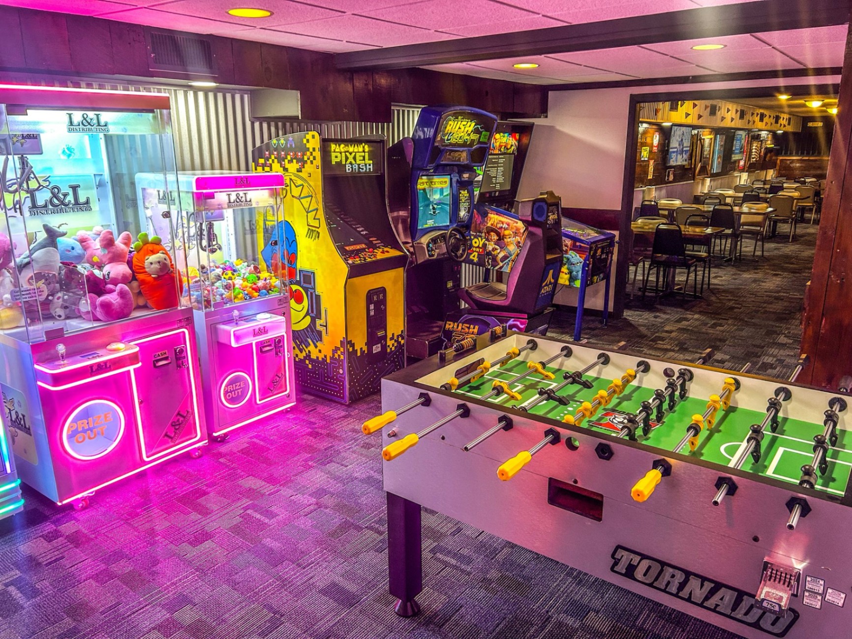 Arcade games at The Dugout