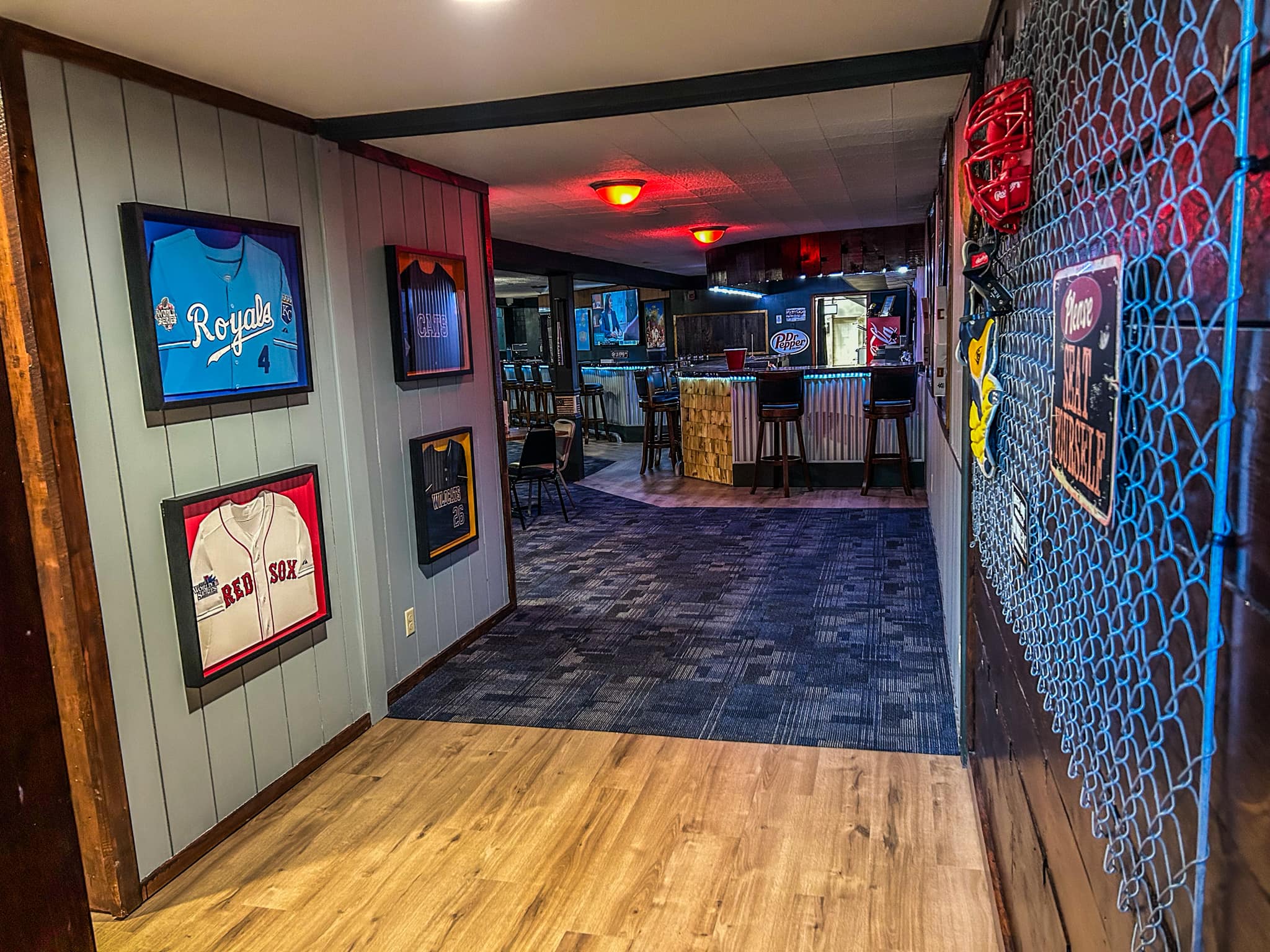 Dugout Grill interior seating